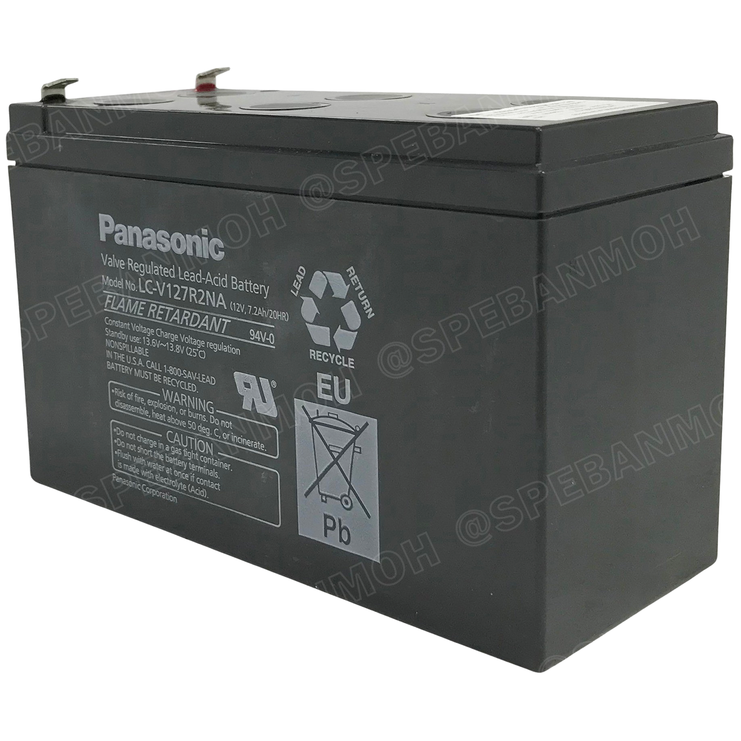 LC-V127R2NA Panasonic Battery 12V 7.2A แบตเตอรี่แห้ง สำรองไฟ 12V 7.2Ah Panasonic แบตเตอรี่พานาโซนิค แบตเตอรี่ Panasonic แบตแห้ง Panasonic แบต UPS ไฟฉุกเฉิน ระบบเตือนภัย แบตเครื่องสำรองไฟ แบตไฟฉุกเฉิน แบตUPS แบตเตอรี่แห้ง Panasonic Vaive Regulated Lead Aci
