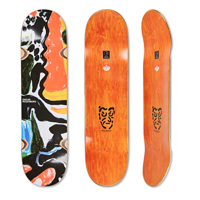 Polar Oskar Rozenberg Facescape Wheel Wells Skateboard Deck P9 Special Shape 8.625"