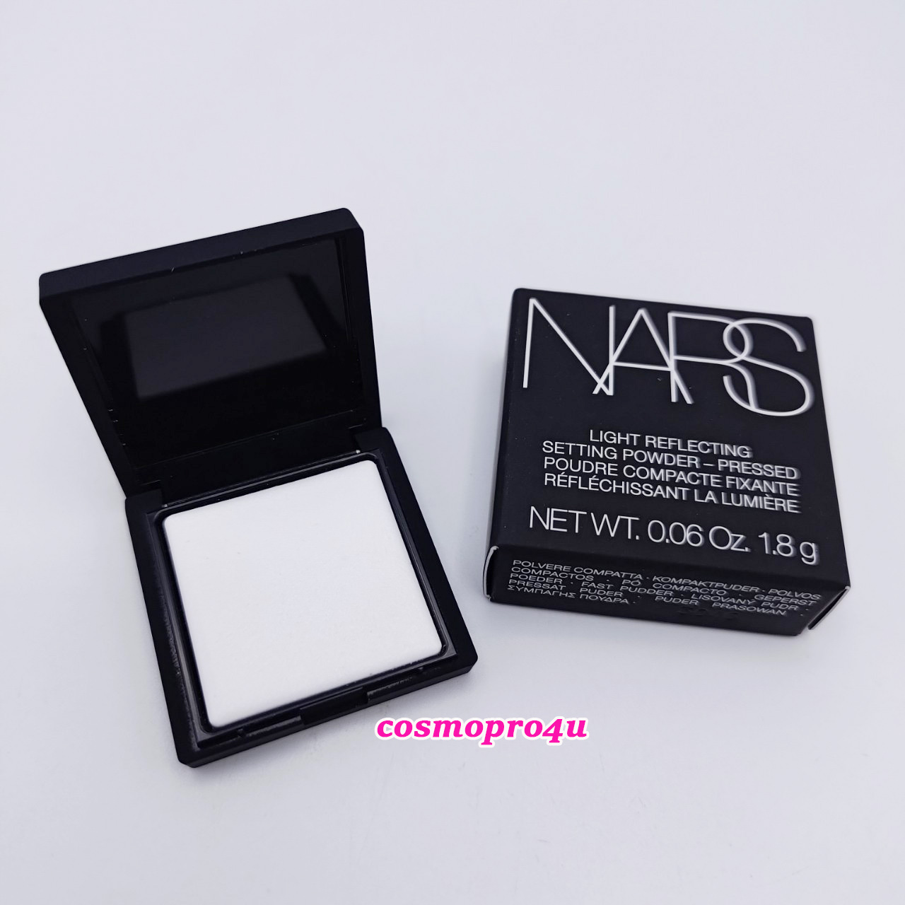 แป้งนางฟ้า NARS Light Reflecting Setting Powder Crystal ขนาดทดลอง 1.8 กรัม ฉลากไทย สีโปร่งใส แป้งฝุ่นแบบอัดแข็ง