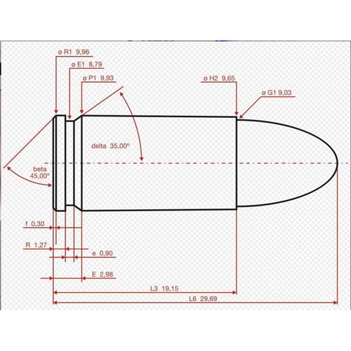 Vector Optics 9 mm. Red Laser Bore Sight Brass เลเซอร์ 9 mm. ใช้สำหรับตั้งศูนย์