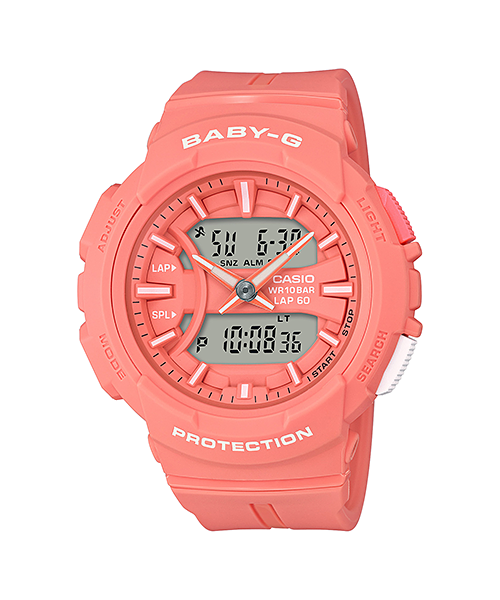 CASIO BABY-G รุ่น BGA-240BC-4ADR สีส้ม พีช สินค้าของเเท้ รับประกันศูนย์ CMG