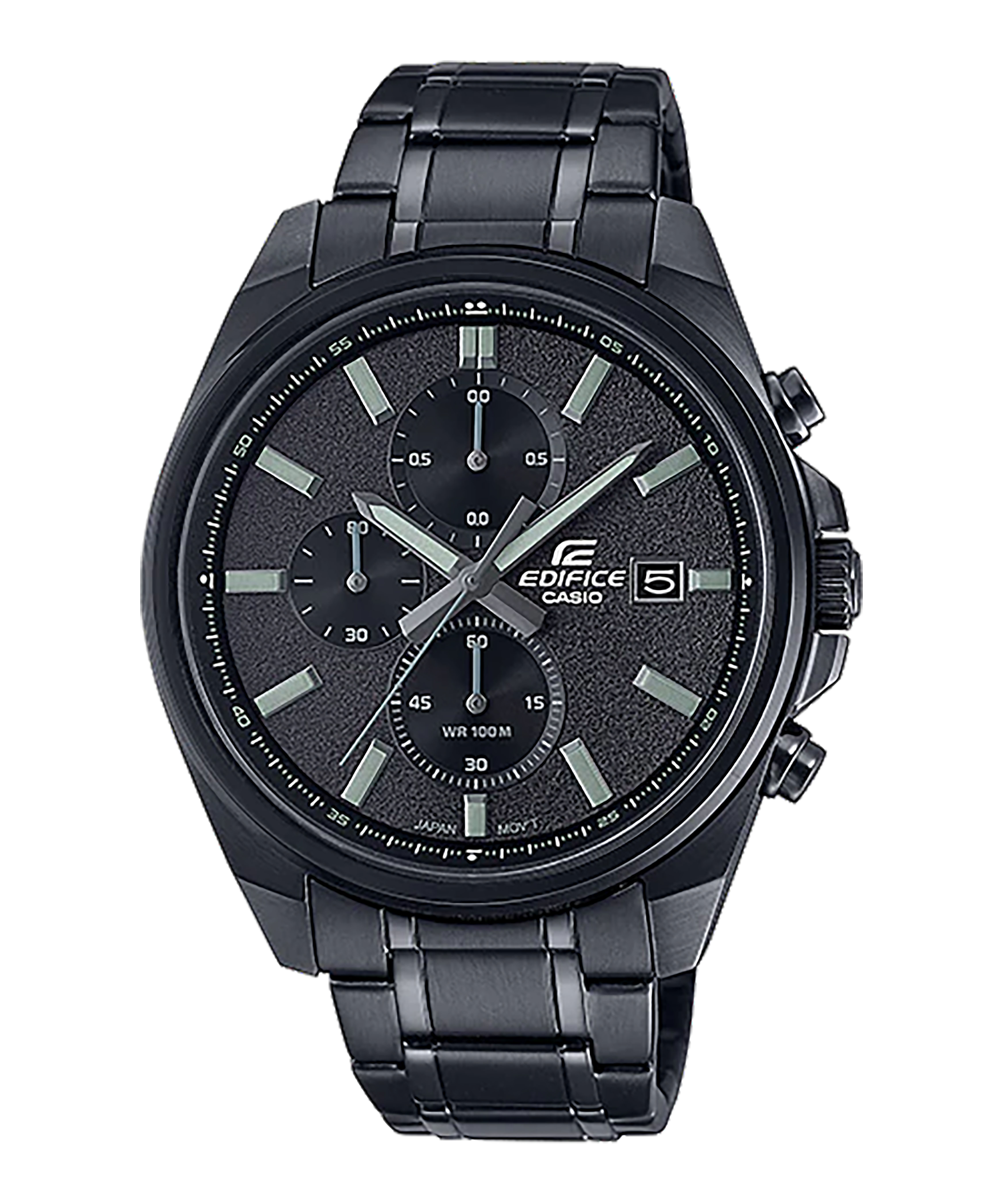 CASIO EDIFICE รุ่น EFV-610DC-1AVUDF สีเมทัลรมดำ หน้าปัดดำ สินค้าใหม่ ของเเท้ ประกันศูนย์ CMG