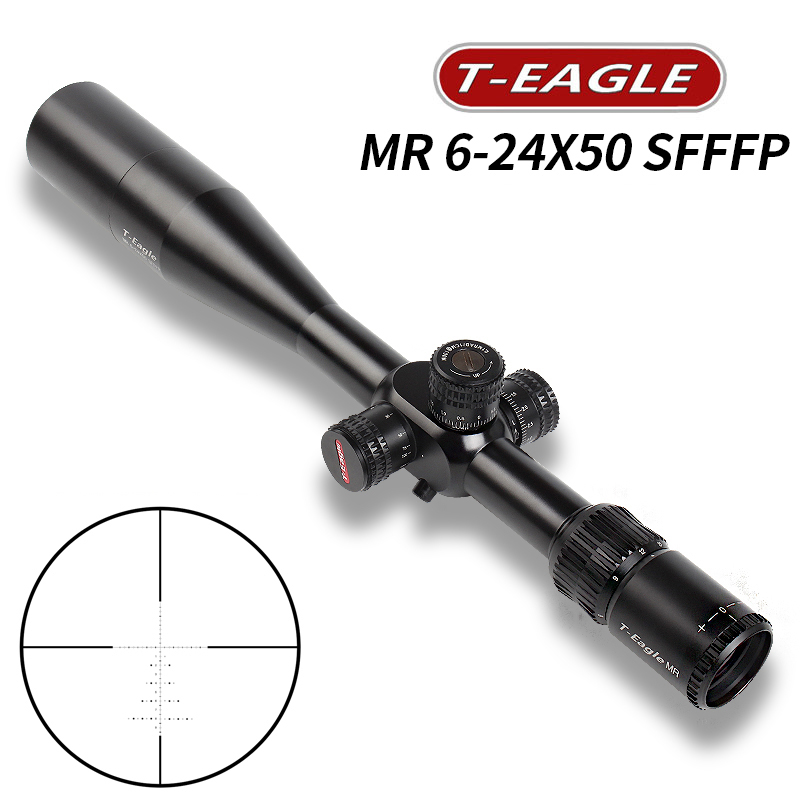 กล้องติดปืน กันน้ำ กันกระแทก T-EAGLE MR 6-24X50SF FFP SCOPE เส้นเล็งขยายตามซูม