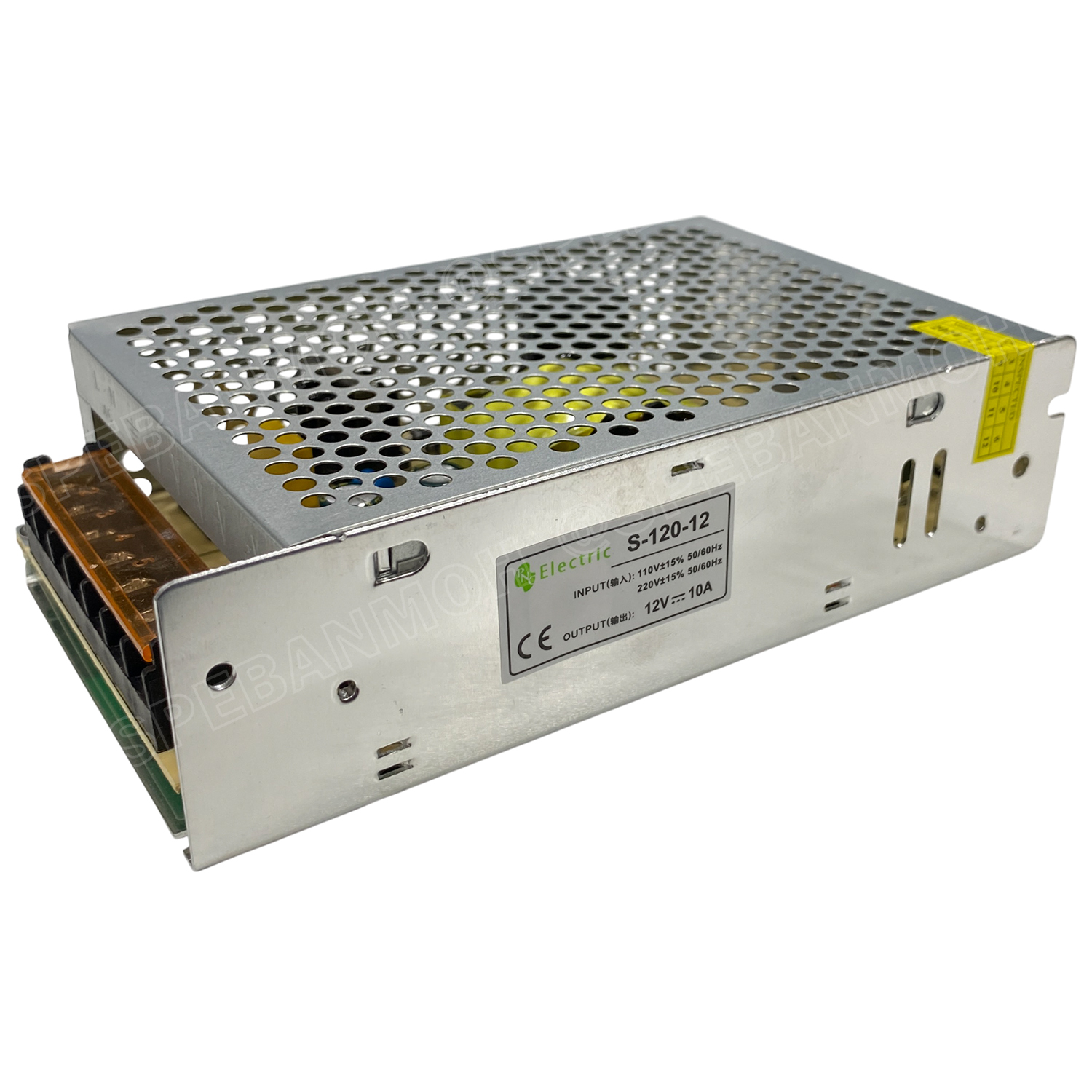 [ 1 ชิ้น ] S-120-12 Switching Power Supply สวิทช์ชิ่ง พาวเวอร์ซัพพลาย 120W 12V 10A Switching Power Supply 12VDC 120วัตต์ แหล่งจ่ายไฟ แบบสวิตชิ่ง 12 โวลต์ ซัพพลายจ่ายไฟ Output 12VDC เพาเวอร์ซัพพลาย โวลต์ ดีซี ตัวแปลงไฟ หม้อแปลง ไฟเข้า 110V / 220V AC to 12V