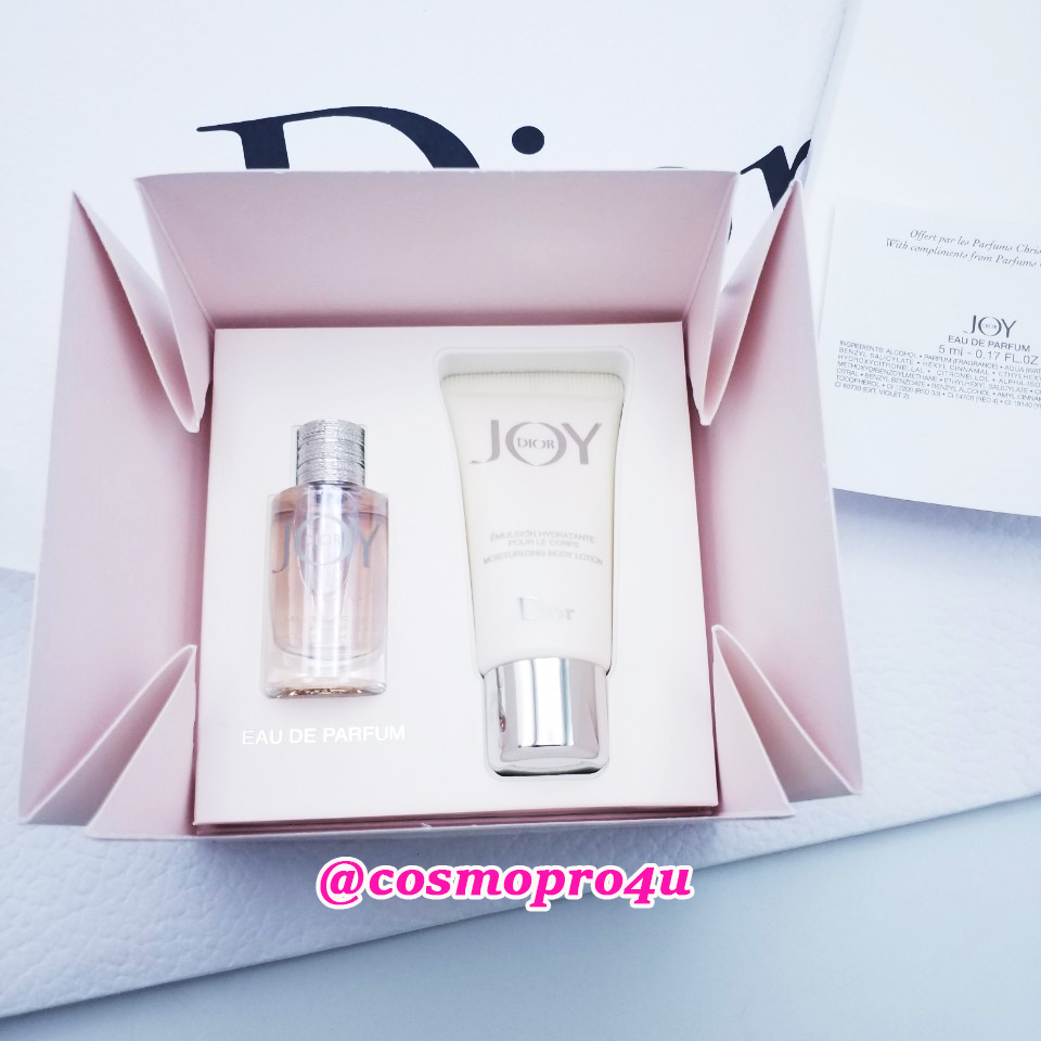 (set มินิ) ชุดน้ำหอมและโลชั่น Dior JOY EDP 5ml หัวแต้ม และ Body lotion 20ml ดิออร์จอย กล่องพิเศษ