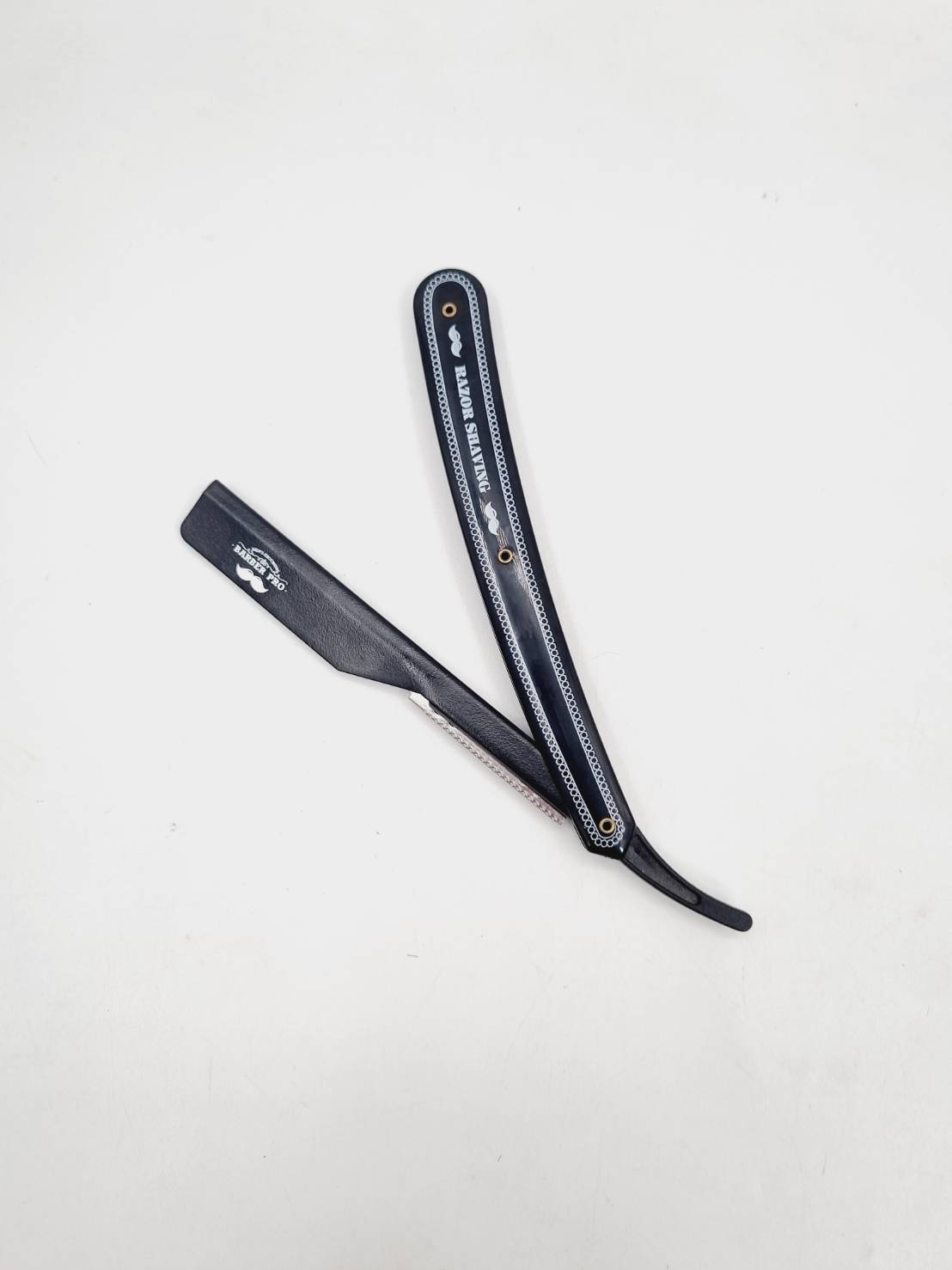 ด้ามมีดโกน Barber Pole Razor Shaving ด้ามมีดโกนหนวด สำหรับใส่ใบมีดหักครึ่ง น้ำหนักเบา