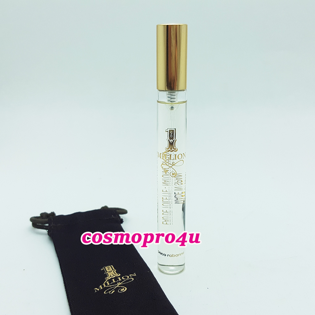 น้ำหอม 1 Million By Paco Rabanne EDT 10ml วัน มิลเลี่ยน โดย พาโก้เรบาน พร้อมซองกำมะหยี่