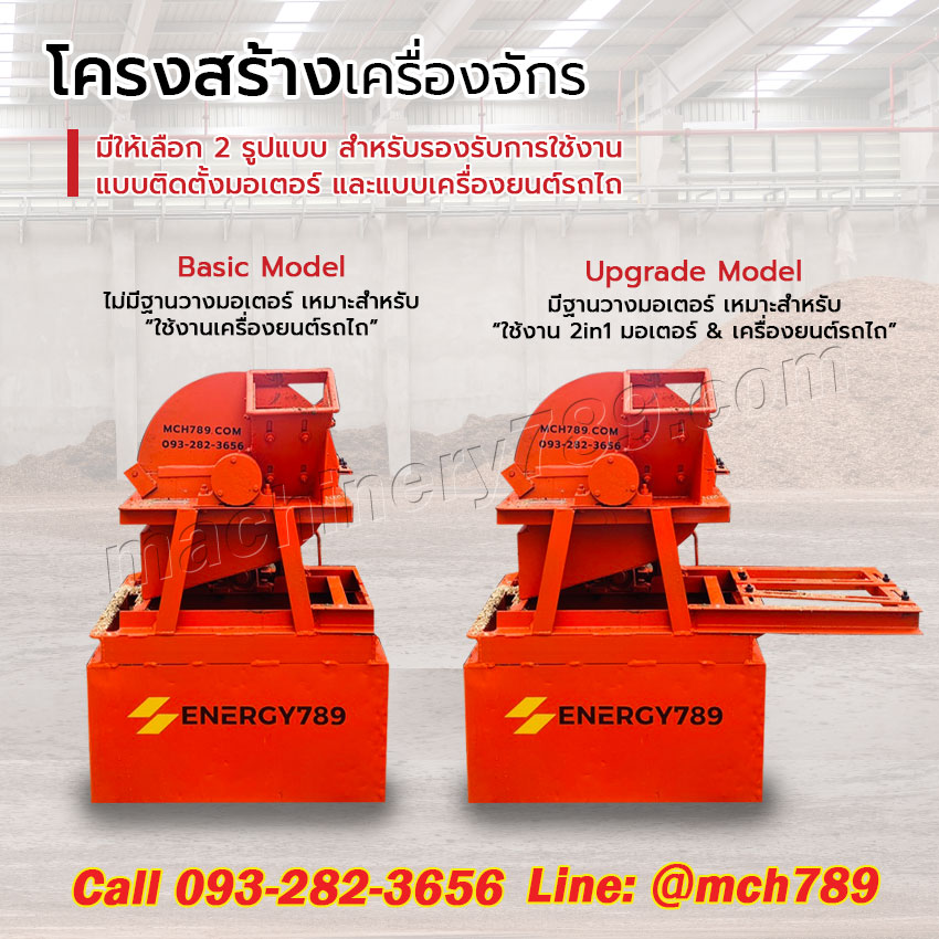 เครื่องบดไม้ขนาดเล็ก รุ่น ZUMO 1 พร้อมPTOติดรถไถ ระบบ4ใบมีด กำลังผลิต0.4-1ตัน/ชม. เครื่องทำขี้เลื่อย เครื่องบดขี้เลื่อย เครื่องบดกิ่งไม้ เครื่องบดย่อยกิ่งไม้ Disc-Type Wood Crusher / Sawdust Crusher / Wood Powder Machine
