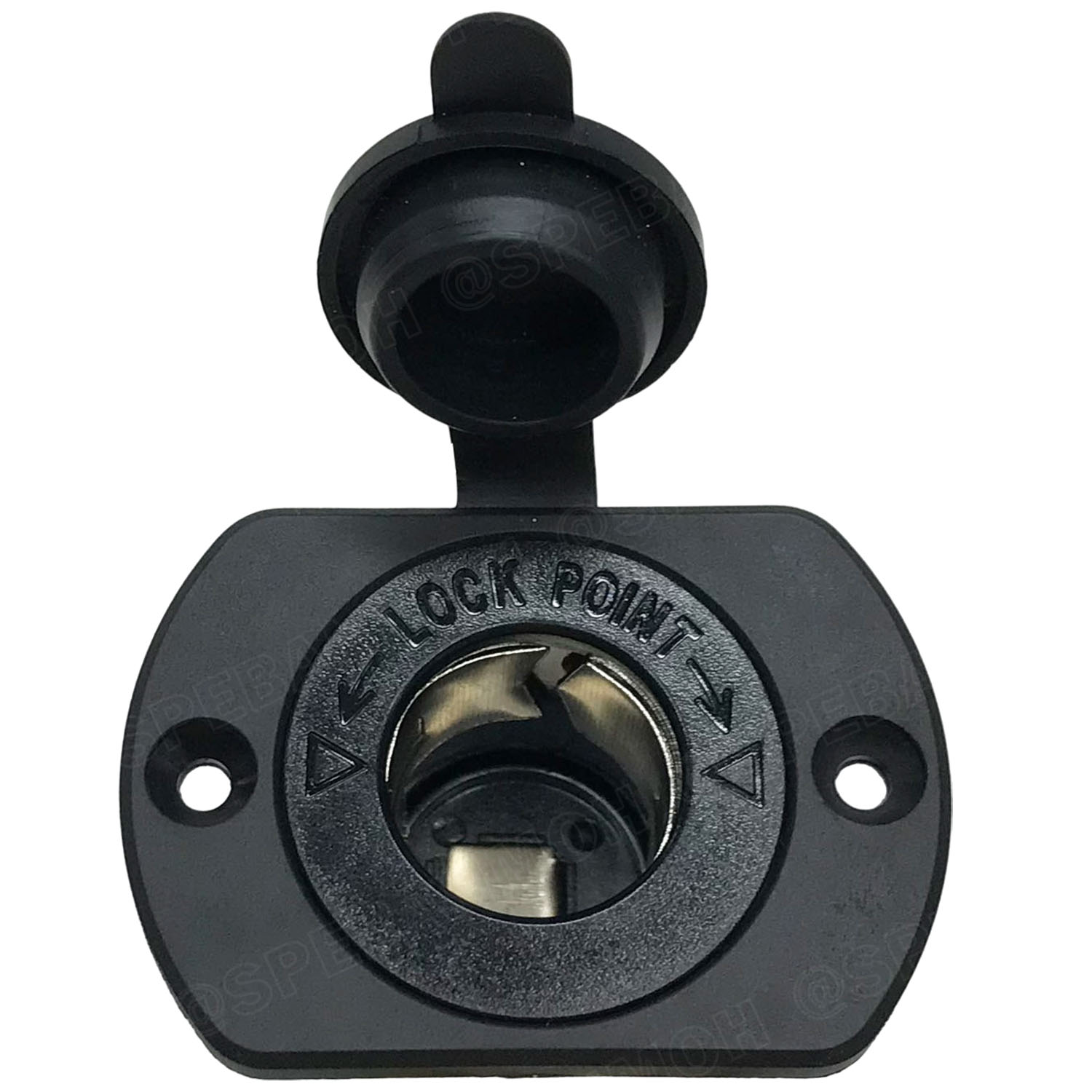 [ 1ชิ้น ] CLTF-003 เต้ารับ DC Socket 12V สำหรับปลั๊กจุดบุหรี่ Cigarette Lighter Socket with protective cap อะแดปเตอร์ซ็อกเก็ต USB พร้อมฝาครอบ สำหรับรถยนต์ จักรยานยนต์ มอไซต์ Input 12V Output 12V ซ็อกเก็ตที่จุดบุหรี่ในรถยนต์