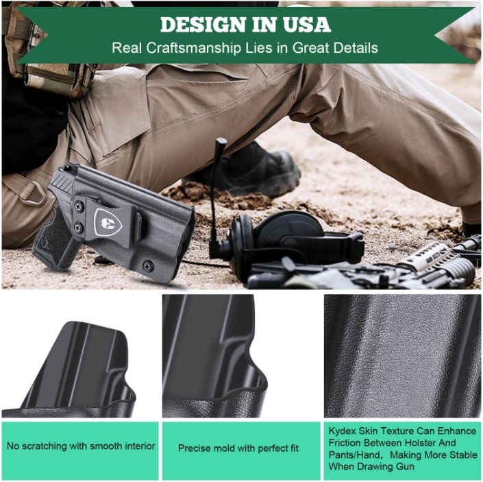 ซอง พกใน Taurus GX4 IWB Kydex Holster Concealed Carry IWB Right Handed USA WARRIORLAND ส่งจากประเทศไทย