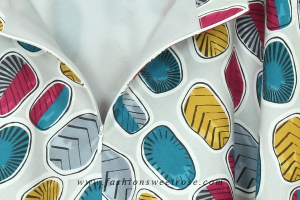 SK-316 กระโปรงแฟชั่น&ทำงาน ทรงย้วย ผ้าคอตต้อนญี่ปุ่นพิมพ์ลายกราฟฟิกหลากสี