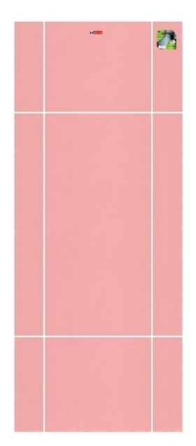 MP16 ประตู UPVC เซาะร่อง สีพิงค์โกลด์ (ผิวสัมผัส Soft Touch ลื่นมือ ไม่เก็บฝุ่น)
