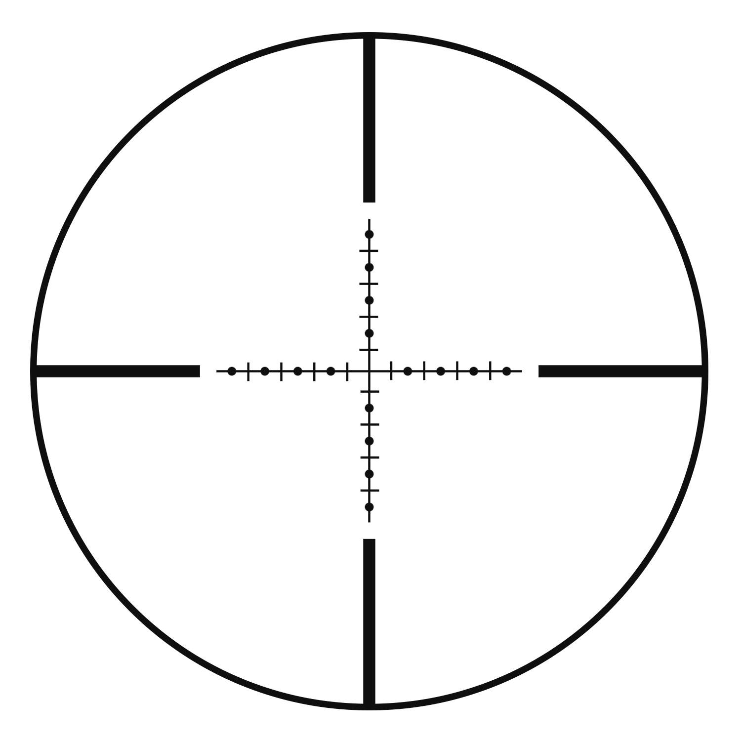 กล้องติดปืน กันน้ำ กันกระแทก T-EAGLE MR 3-30X55SFIR FFP SCOPE เส้นเล็งขยายตามซูม