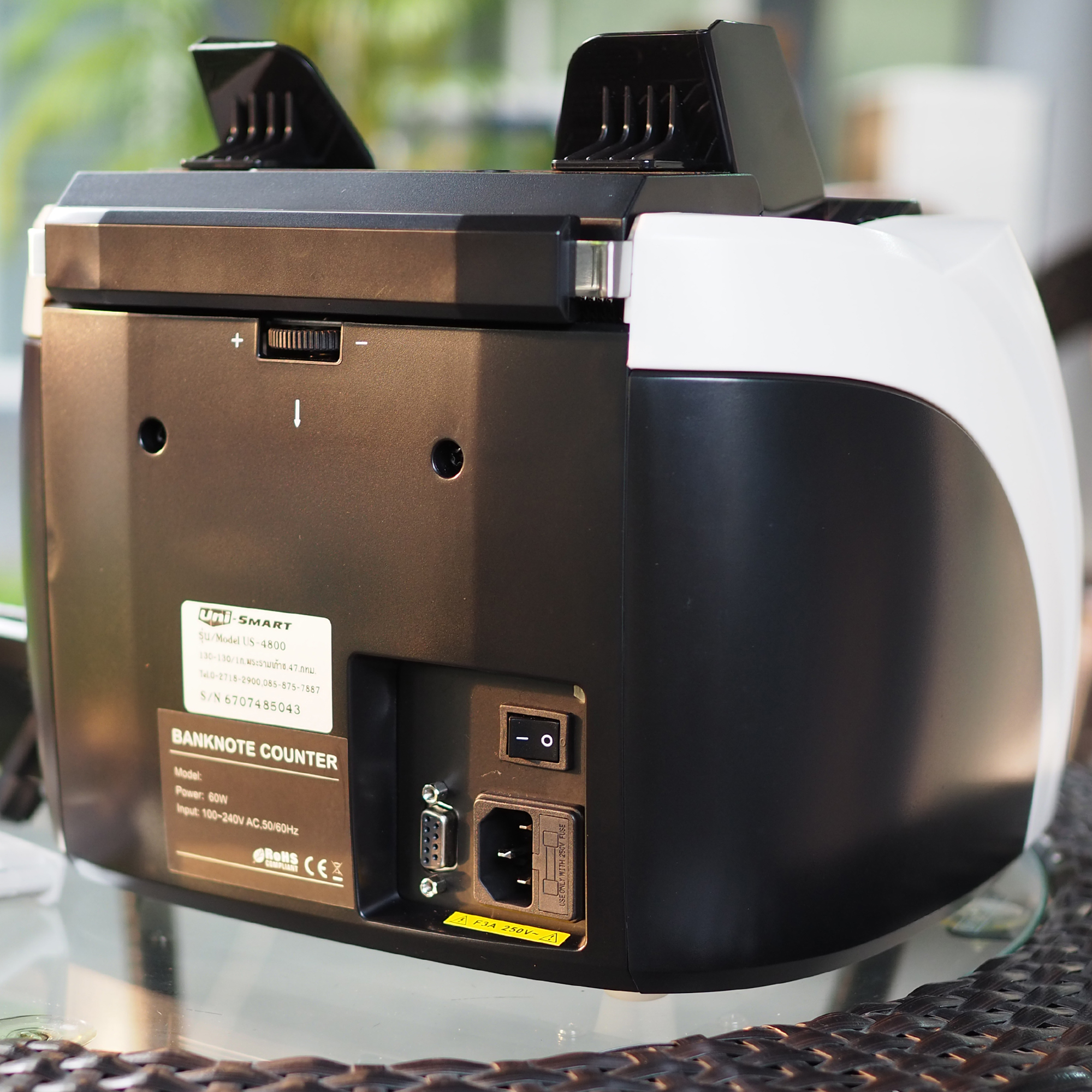 Uni-SMART เครื่องนับธนบัตร เครื่องนับเงิน เครื่องนับแบงค์ ตรวจธนบัตรปลอม US-4800