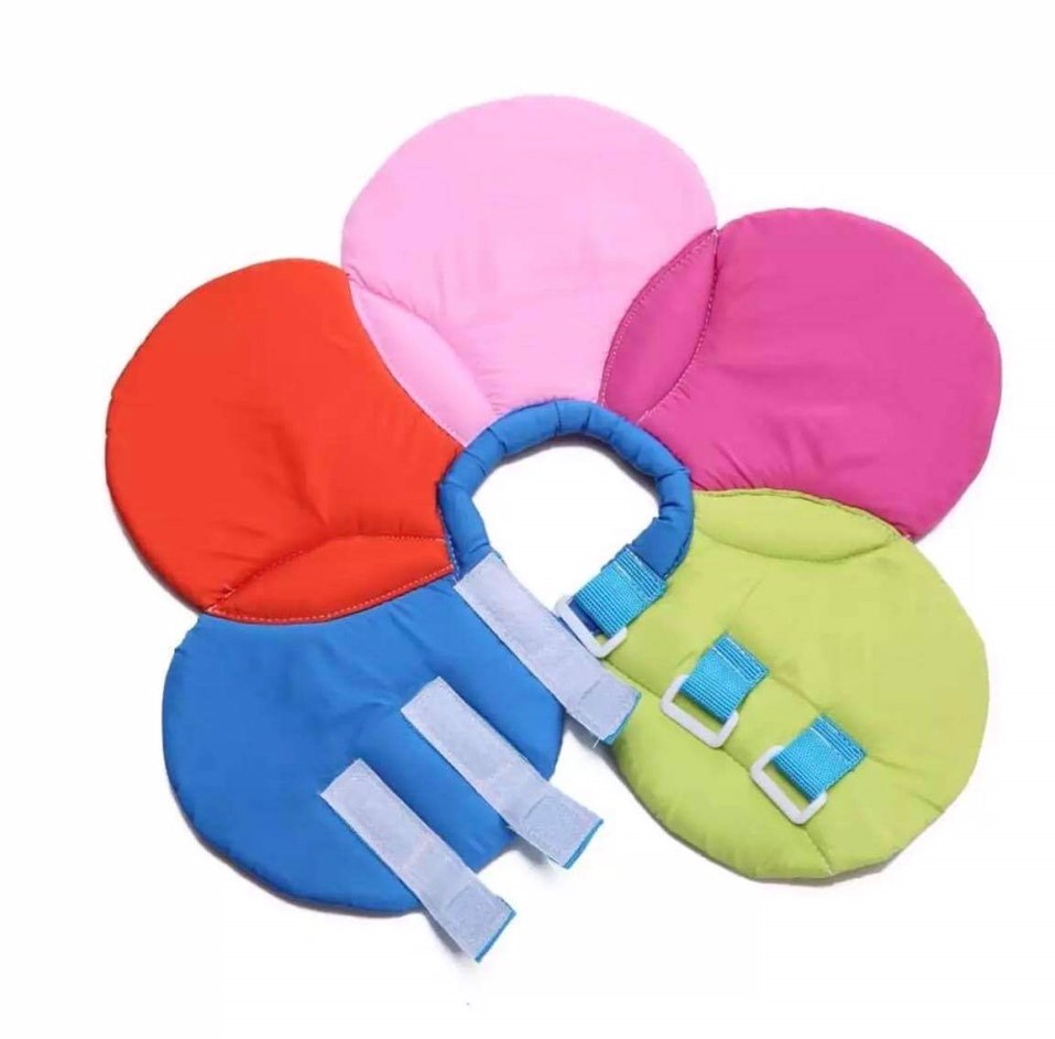 คอลล่าร์ปลอกคอกันเลีย ลายดอกไม้ ไซส์.XL (รวมส่ง)