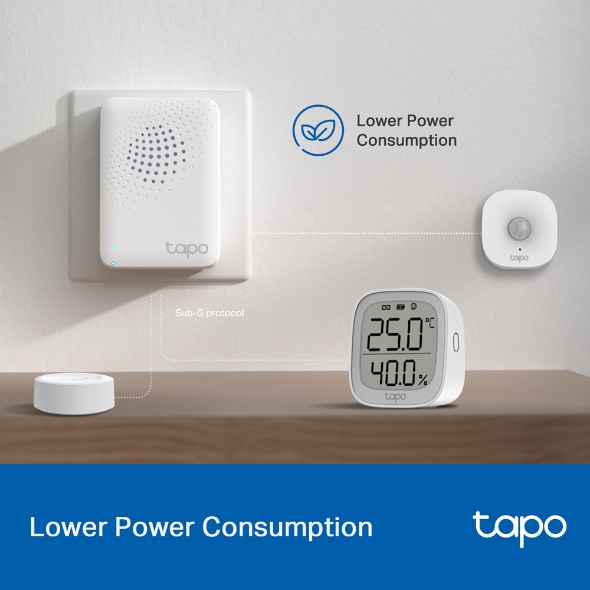 TP-Link Tapo H100 V1.2 Smart Hub with Chime ฮับเชื่อมต่ออุปกรณ์ Tapo สมาร์ทโฮม ได้สูงถึง 64 อุปกรณ์ รับประกัน 2 ปี