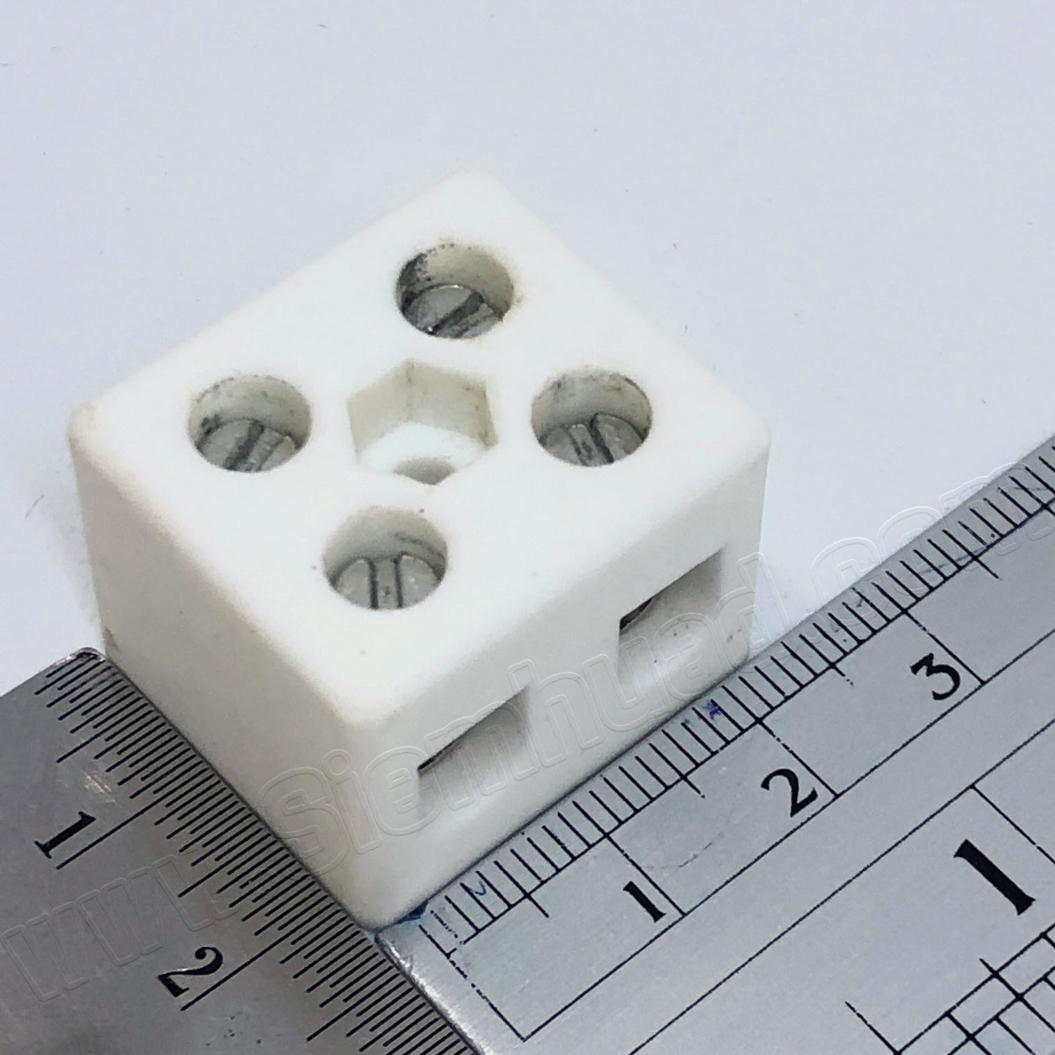 เต๋ากระเบื้อง / เต๋าเซรามิกปิดปลายสาย Terminal Block, Ceramic 5A,10A,25A // 2สาย
