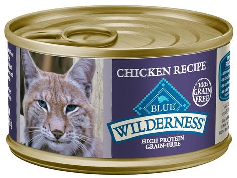 อาหารเปียกแมวระดับ 6 ดาว Blue Buffalo Wilderness Chicken Recipe Grain-Free 156 กรัม