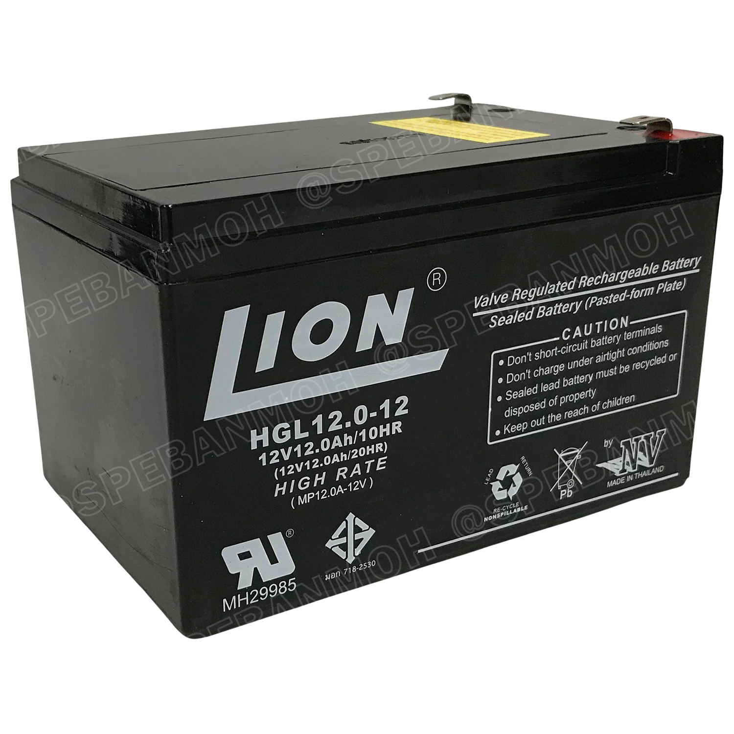 HGL12.0-12 Lion Battery 12V 12A แบตเตอรี่แห้ง สำรองไฟ 12V 12.0Ah Lion แบตเตอรี่เอ็นวี แบตเตอรี่ Lion แบตแห้ง Lion แบต UPS ไฟฉุกเฉิน ระบบเตือนภัย แบตเครื่องสำรองไฟ แบตไฟฉุกเฉิน แบตUPS แบตเตอรี่แห้ง Lion Valve Regulated Lead Acid Battery แบตเตอรี่ชนิดแห้ง ไ