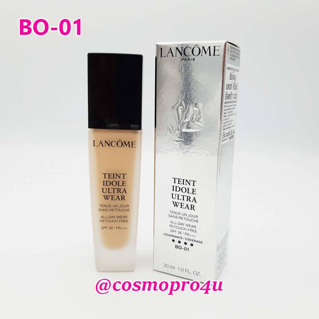 รองพื้นคุมมัน LANCOME Teint Idole Ultra Wear 30ml กล่องเงิน เคาน์เตอร์ ลังโคม แต๊งท์อิโดว์