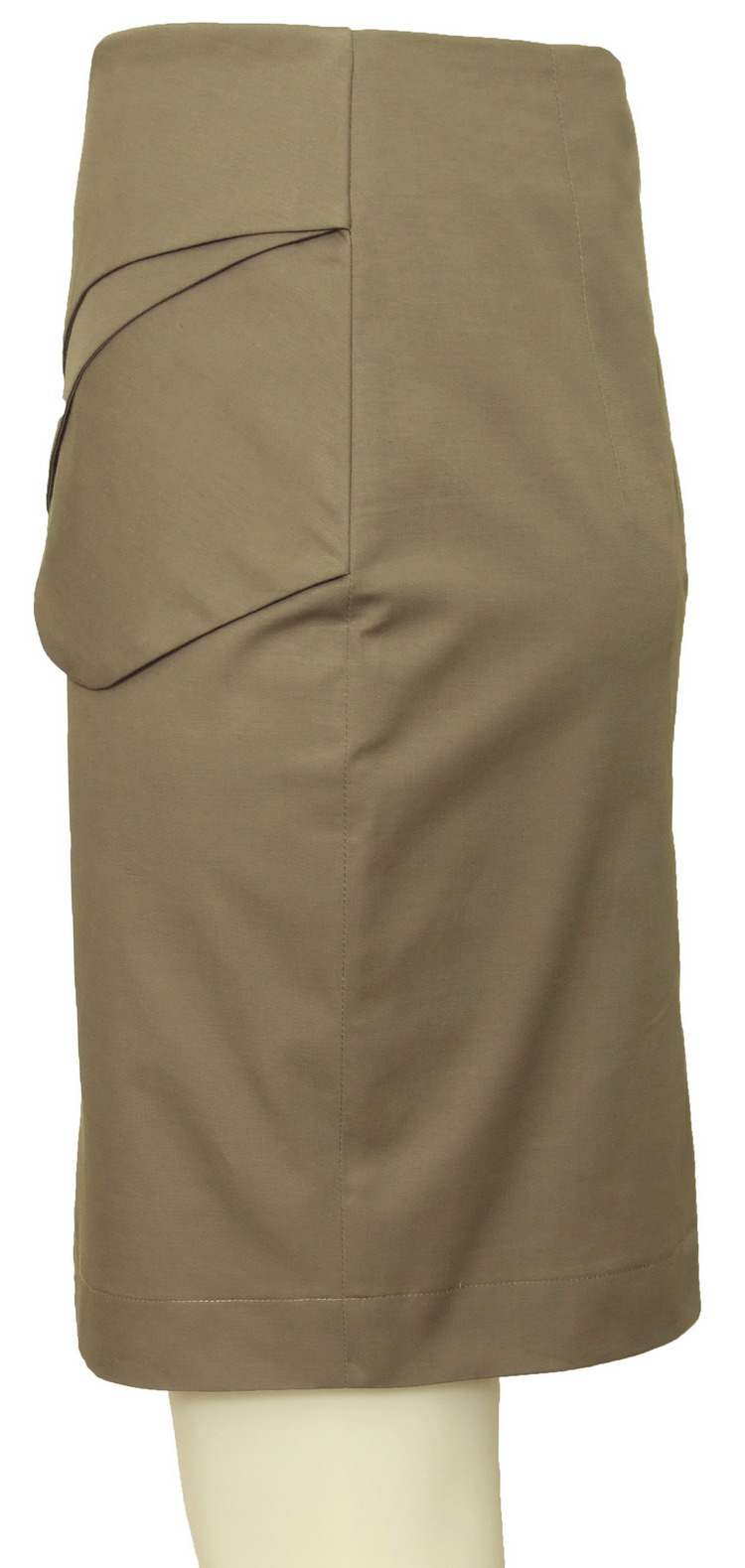 SK-088 กระโปรงแฟชั่น&ทำงาน ทรงสอบ ผ้าคอตต้อนญี่ปุ่นผสมสเปนเดกสีเทา