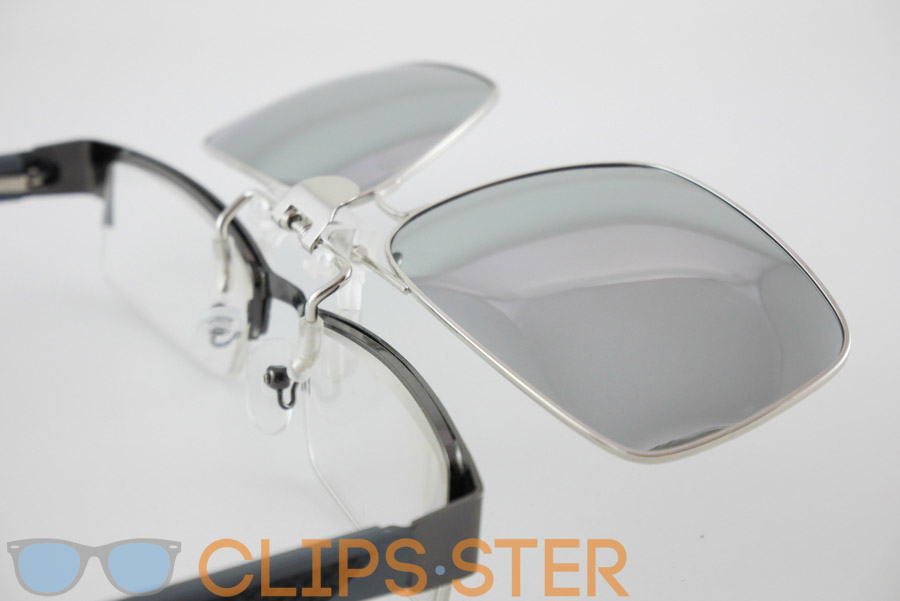 คลิปออนกันแดด Clipsster รุ่น Trapster เลนส์เงินปรอท