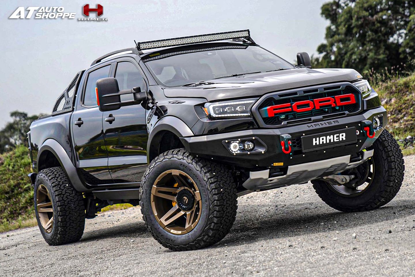 กันชนหน้า HAMER KING SERIES BULL BAR Ford Ranger 2015-2021