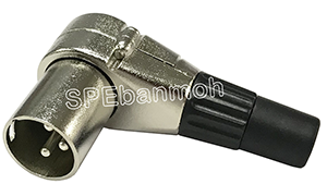 XLR-037N3P แคนนอน คาดปหวนสี ตัวผู้ (Male Right Angle)