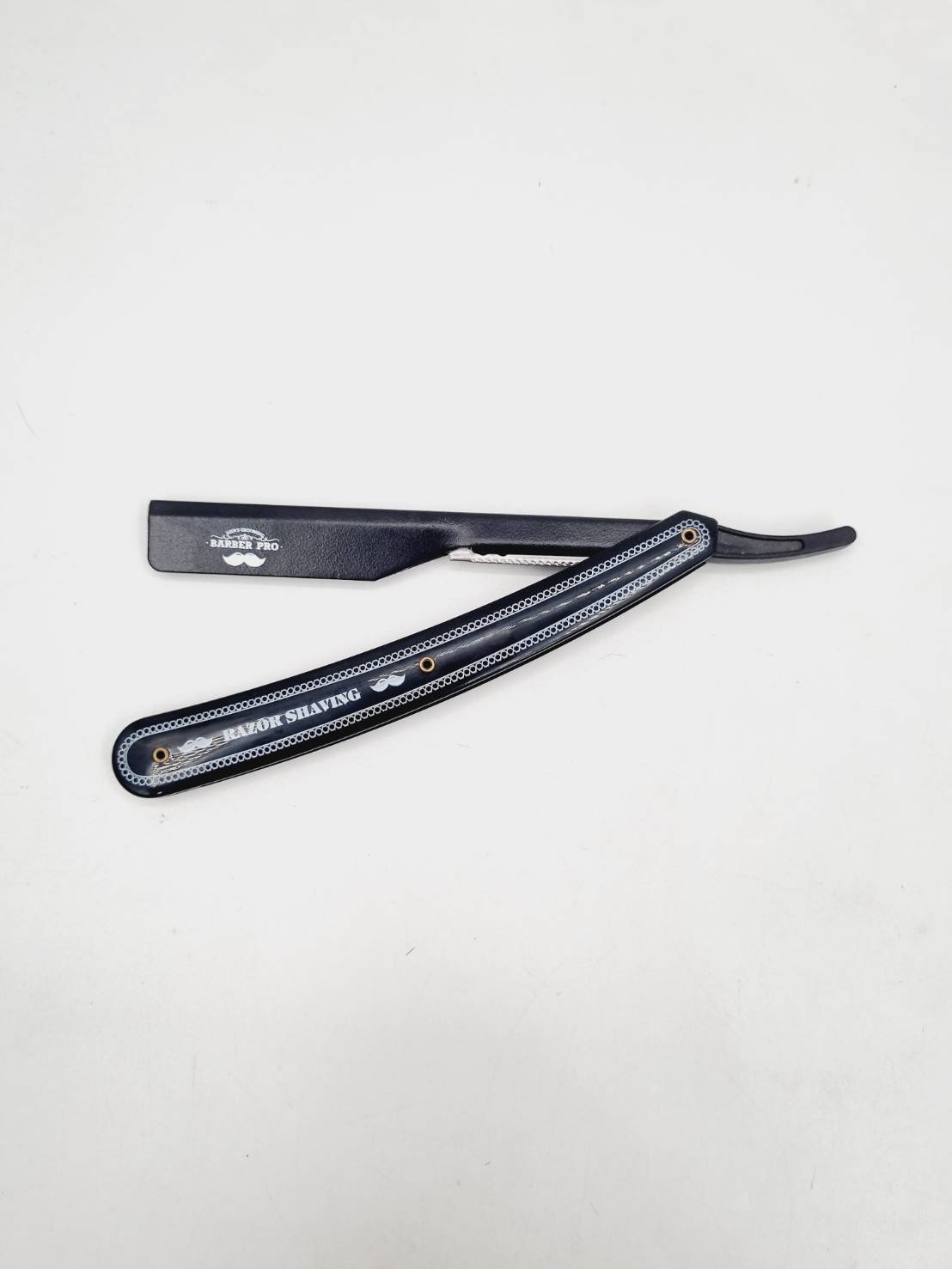 ด้ามมีดโกน Barber Pole Razor Shaving ด้ามมีดโกนหนวด สำหรับใส่ใบมีดหักครึ่ง น้ำหนักเบา