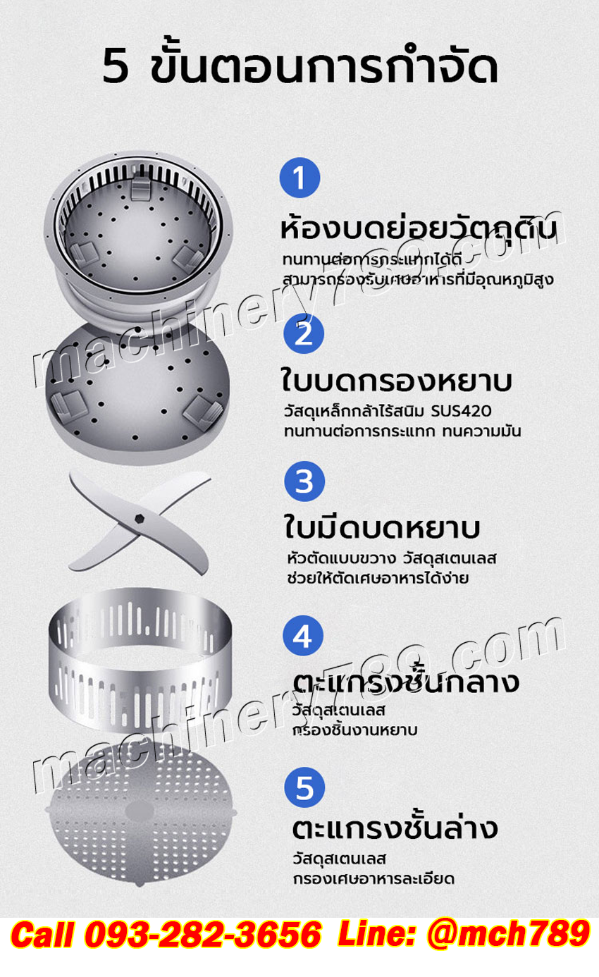 เครื่องกำจัดเศษอาหาร ถังกำจัดเศษอาหาร เครื่องกําจัดขยะเศษอาหาร เครื่องปั่นเศษอาหาร ถังหมักเศษอาหาร เครื่องปั่นเศษอาหาร เครื่องทำลายเศษอาหาร Vleaf Composter Food Waste Composter