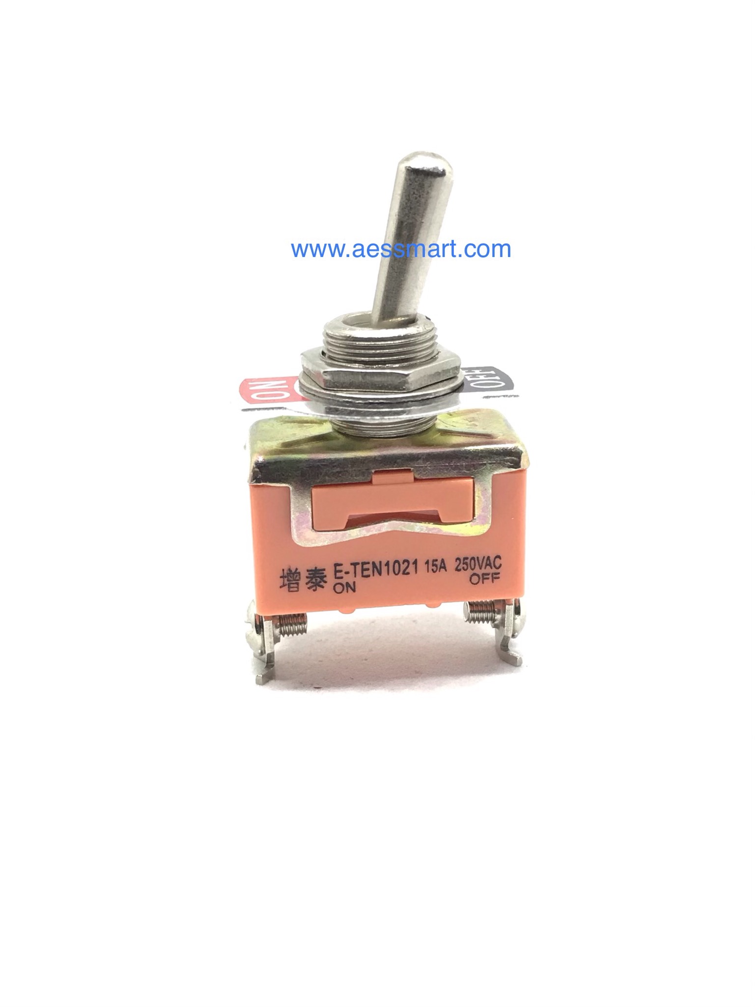 สวิตซ์โยก ON-OFF, 2p,15A/250V (E-TEN1021)