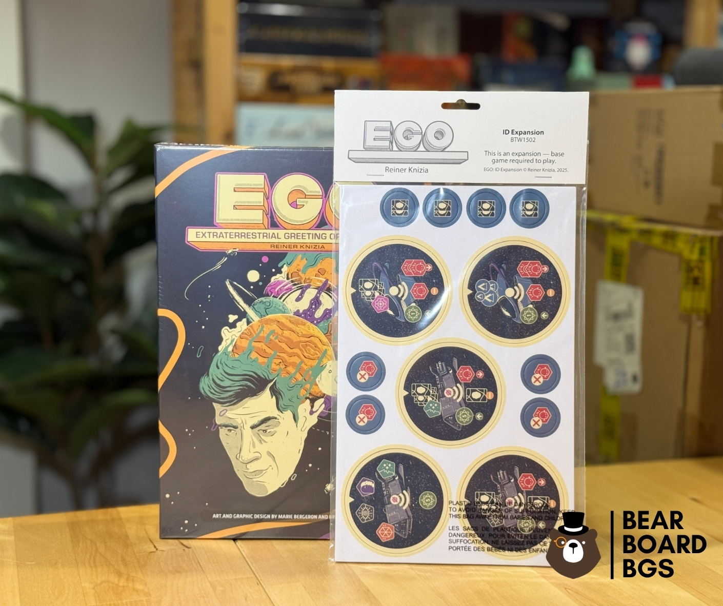 EGO: Extraterrestrial Greeting Organization + ID (Interstellar Disruptions) Expansion บอร์ดเกม ของแท้