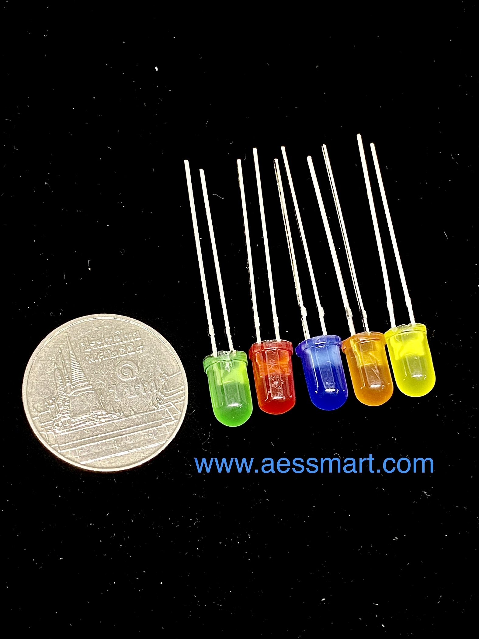 LED น้ำเงิน-น้ำเงิน 5mm.