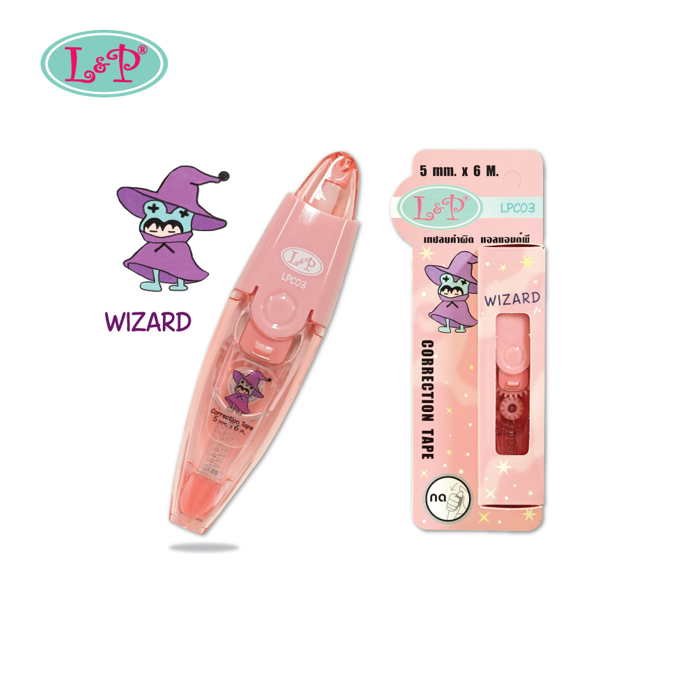 เทปลบคำผิด L&P รุ่น LPC03 ขนาด 5 mm. x 6 m.