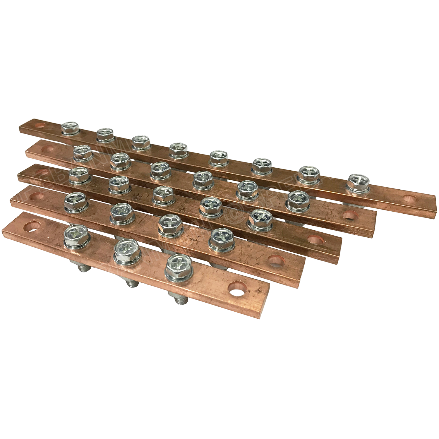 [ 1 ชิ้น ] TC Copper Busbar บัสบาร์ทองแดง น็อต M6 บาร์กราวด์ บัสบาร์ บาร์นิวทรัล บาร์นิวตรอน Neutral Bar บาร์ทองแดงสำหรับลูกถ้วยฉนวนแดง บาร์เทอร์มินอล Terminal Bar ทองแดงแท้ สำหรับงานไฟฟ้า