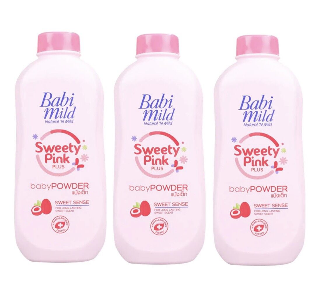 เบบี้มายด์ ผลิตภัณฑ์แป้งเด็ก รุ่น 2แถม1 ขนาด380มล แพ็ค3ขวด