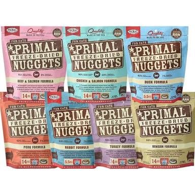 Pre-order อาหารแมวอบแห้ง Primal Nuggets Grain-Free Freeze-Dried 397 กรัม จากอเมริกา