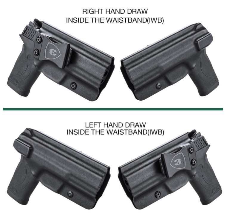 ซอง พกใน Smith & Wesson M&P Shield 9mm EZ Right Handed USA WARRIORLAND Pistol Holster Kydex