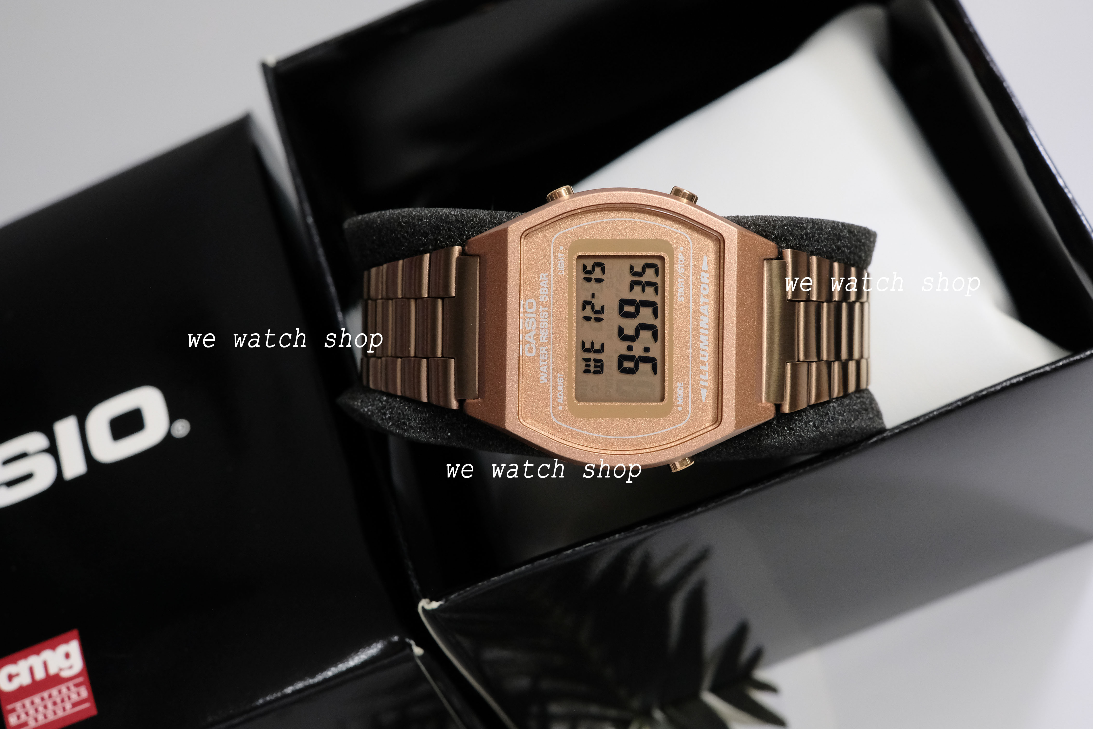 Casio นาฬิกาข้อมือ Classic รุ่น B640WC-5ADF สี PINK GOLD สินค้าของ 