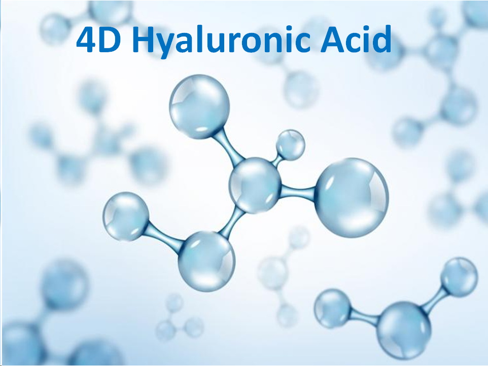 ไฮยาลูรอน Hyaluronic Acid 4 ชนิดโมเลกุลเล็ก, กลาง, ใหญ่ และ ชนิด Cationic (4D Hyaluronic Acid)