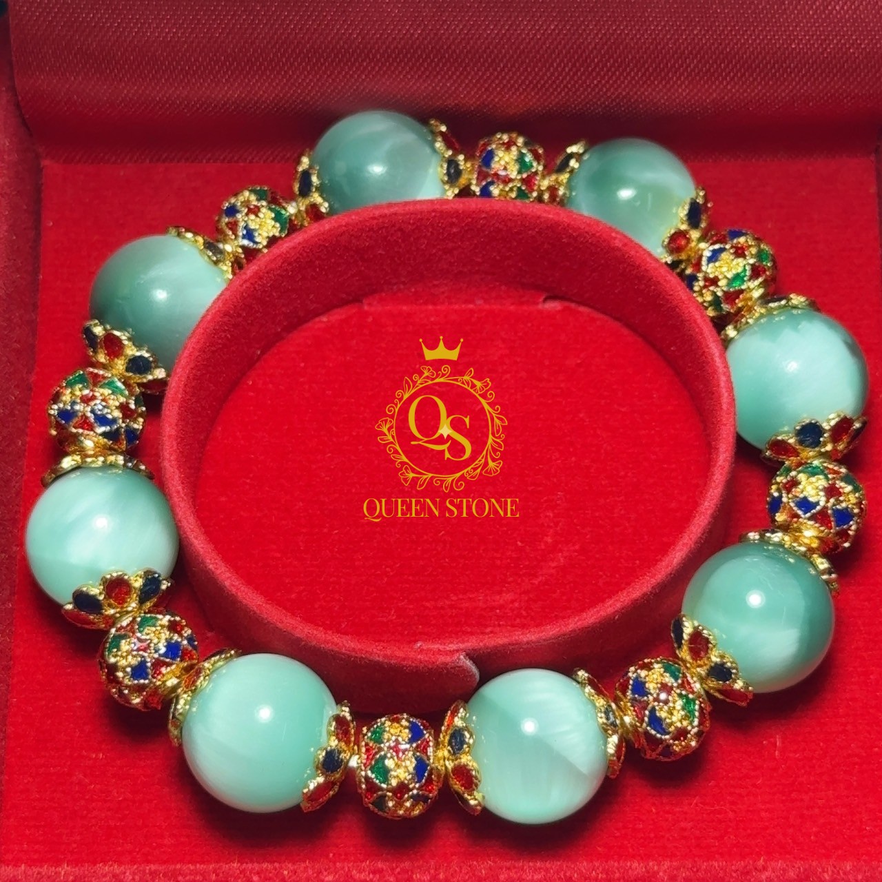 ลาริมาร์สีเขียว 14 มิล (Top Premium) หินหายาก มูลค่าสูง จากโดมินิกัน