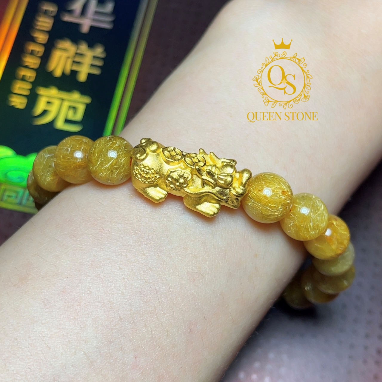 🌟โครตเฮง🌟 ปี่เซียะ ทองแท้ 99.99% ปลุกเสกแล้ว อานุภาพแรง ดูดเงินล้าน (Super Premium)