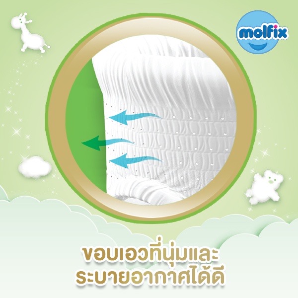 Molfix ผ้าอ้อมเด็ก โมลฟิกซ์ เนเชอรัล NB~XXL