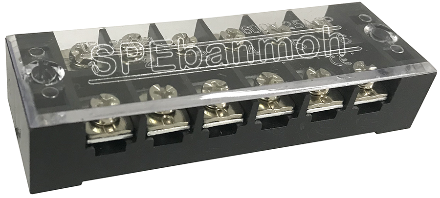 [ 1 ชิ้น ] TB1506 เทอร์มินอล 6 ช่อง 6P 15A 600V TB Terminal Block Screw Terminals 15แอมป์ เทอร์มินอลต่อสายไฟ Circuit Terminal Blocks ขั้วต่อสายไฟ เทอร์มินอลบล็อค TB-1506L 600โวลต์ เทอร์มินอล แบบติดลอยสำหรับต่อสาย