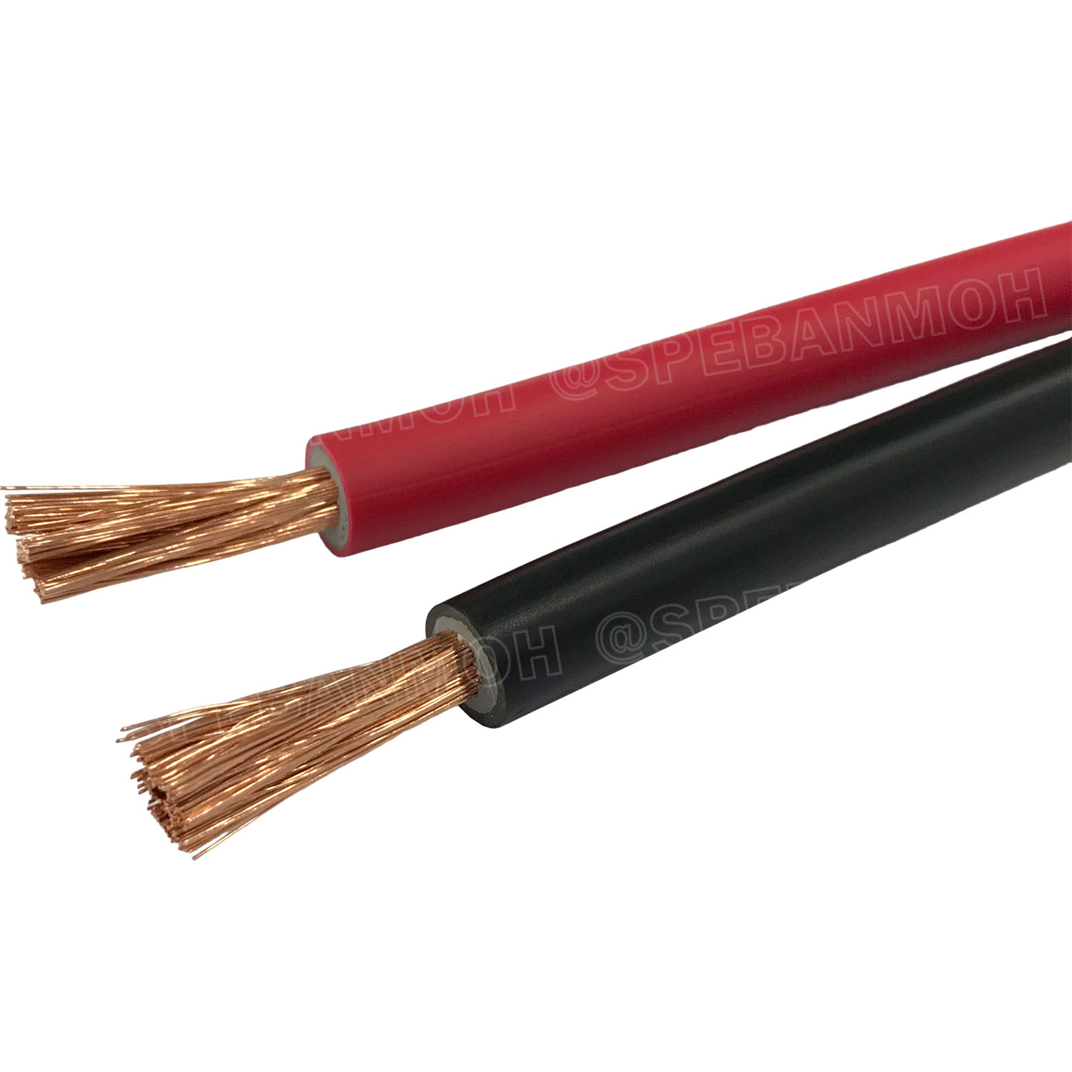 [ 1 เมตร ] SJK-ฺBT-16MM สายแบตเตอรี่ 16sq.mm SJK Batter Cable สายพ่วงแบต SJK สายเชื่อมแบต ทองแดงแท้ SJK Battery Cable พ่วงแบตเตอรี่ สายเต็ม ทองแดงแท้ Copper 99.99% สายเต็ม