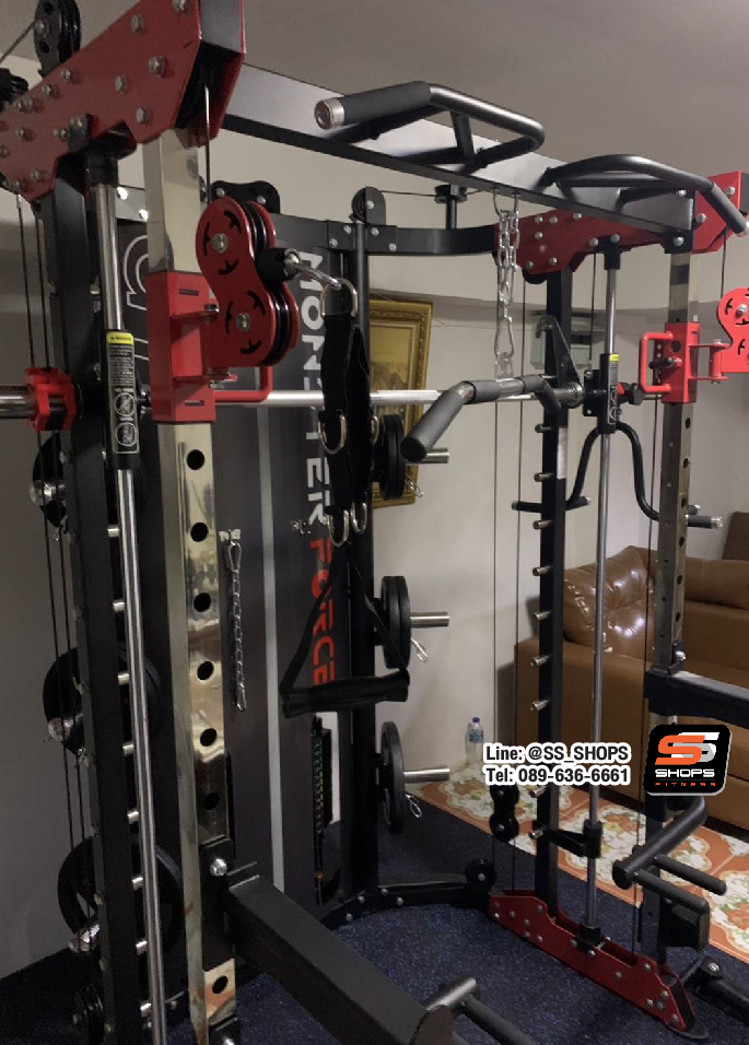 สมิทแมชชีน Smith Machine Monster Force G11+ม้านั่ง204+แผ่นน้ำหนัก 50 kg