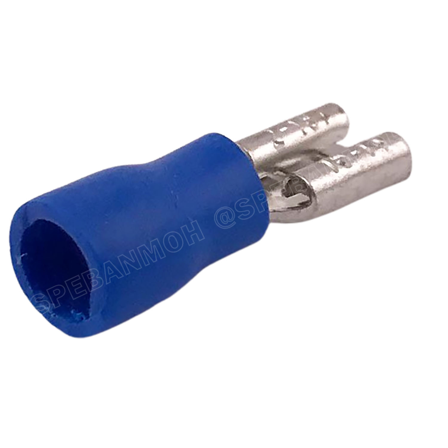 [ 100 ตัว/ถุง ] FDD2-187 สีน้ำเงิน Blue หางปลาเสียบแบน ตัวเมีย หุ้มฉนวน สำหรับสาย 1.5-2.5 mm2 16-14awg หางปลาหุ้มฉนวน Crimping Terminal หางปลาเสียบแอร์ ตัวเมีย เทอร์มินอลต่อสาย ขั้วต่อสายไฟ Insulated Terminal ตัวต่อสาย หุ้มฉนวน ข้อต่อสายแบบย้ำ Crimp Sleev