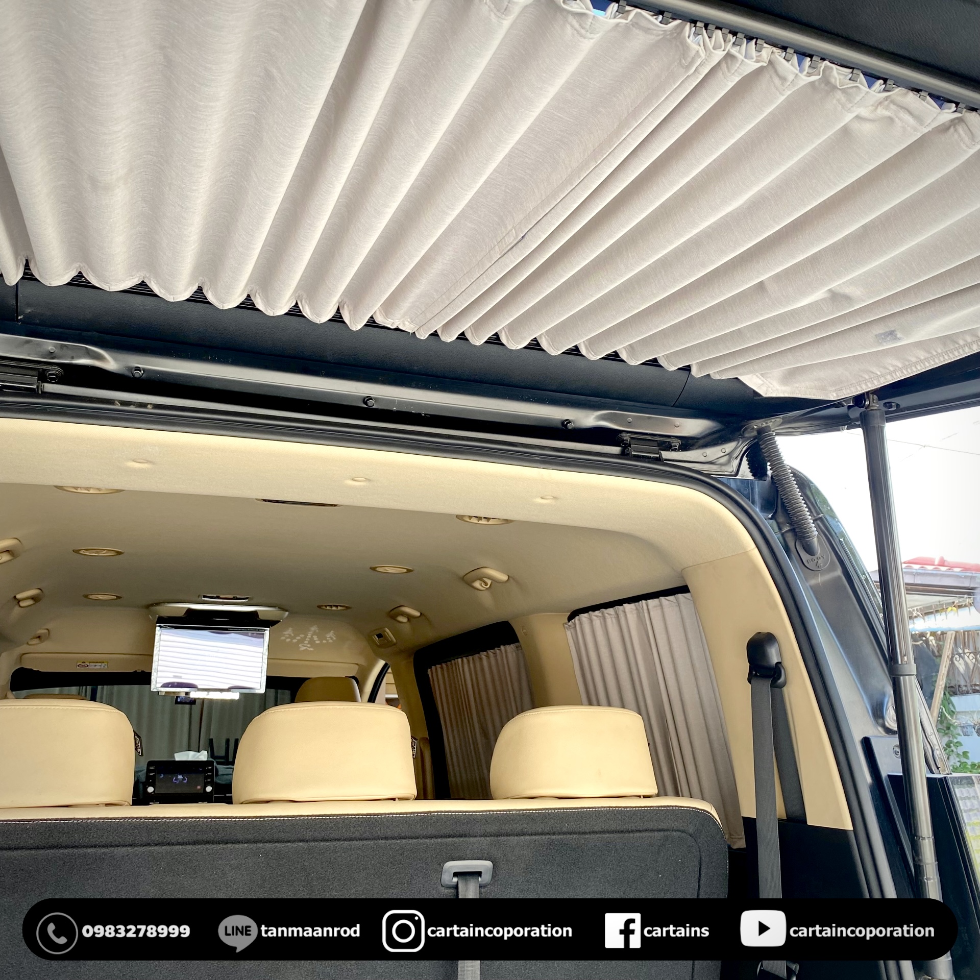 ผ้าม่านรถ รุ่นกันไรฝุ่นลดภูมิแพ้ สียอดฮิต