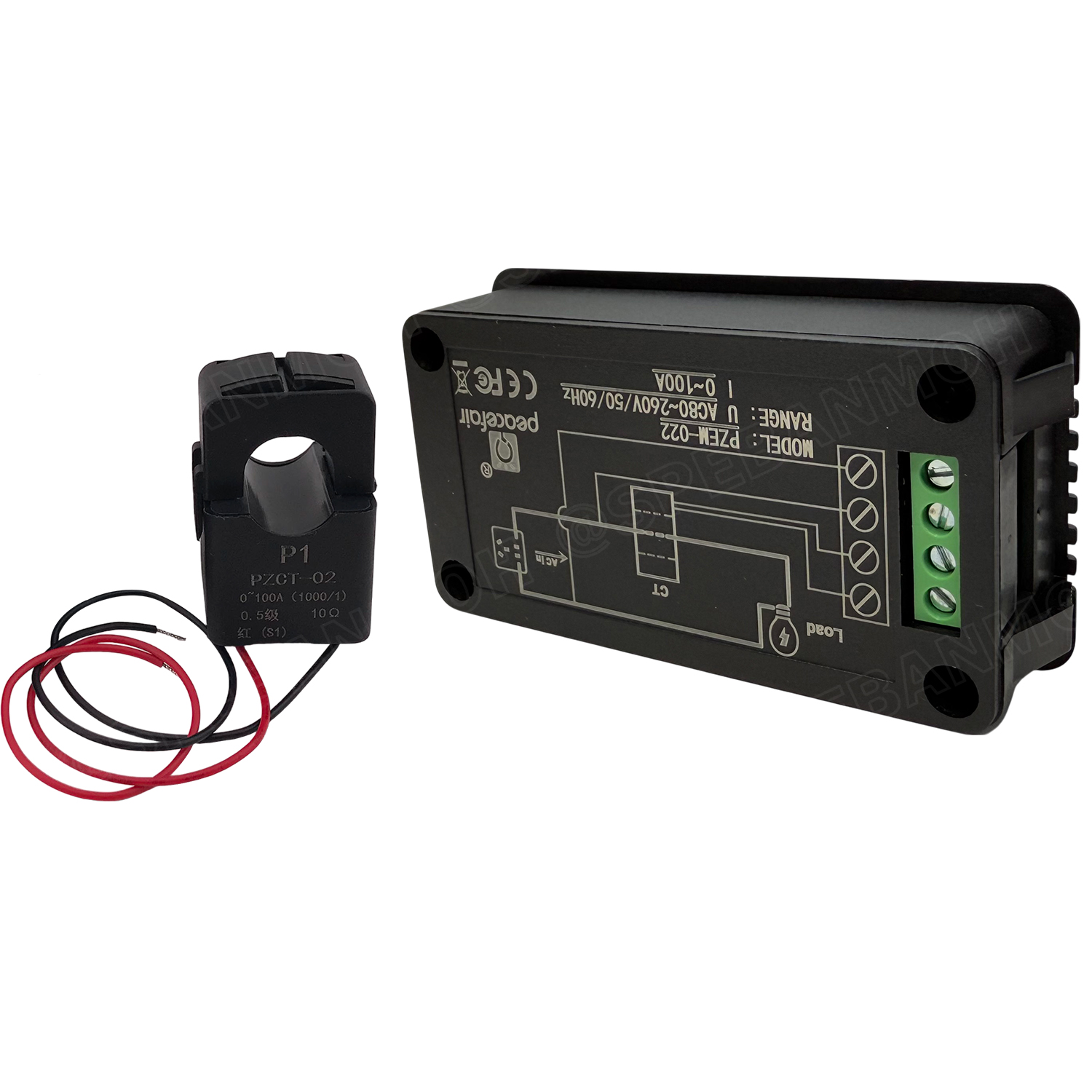 [ 1 ชิ้น ] PZEM-022 AC Power Meter มิเตอร์ดิจิตอล 0-100A 80-260V โวลท์ แอมป์ วัตต์ พลังงานไฟฟ้า ความถี่ พาวเวอร์แฟ็คเตอร์ Digital Multi-Function Meter มัลติมิเตอร์ วัดกระแส วัดแรงดัน AC Meter พาแนลมิเตอร์ Panel Meter มิเตอร์ติดหน้าตู้ LCD Digital