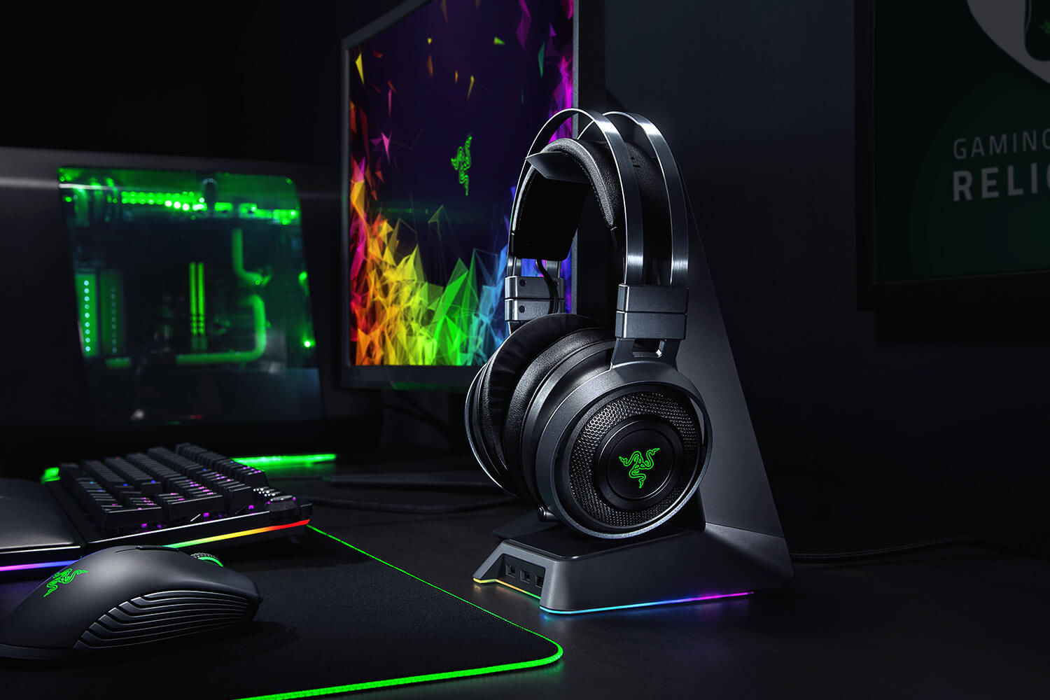Razer Nari Ultimate - Wireless Gaming Headset with HyperSens รับประกันซินเน็ค